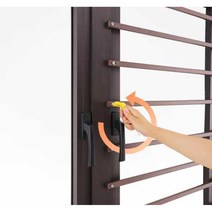 창문안전바 창문 방범창 셀프 설치 추락방지 안전가드, 단면 - 2.5두께 보강 폭 51-60cm, 1개