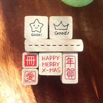 앳원스캘리스탬프 캐릭터스탬프 칭찬스탬프 6.스탬프-왕관, 잉크 색상