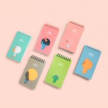 카카오 프렌즈 리틀 프렌즈 PP커버 스프링 수첩, 본상품선택, 라이언