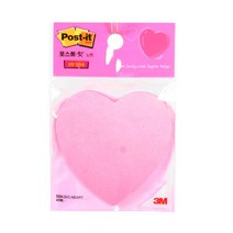 모두숍 3M모양포스트잇 70x70mm 하트강한접착용45매 3M포스트잇 3M 3M하트포스트잇 W5E8689 강력포스트잇 메모지 수첩