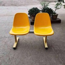 대기 의자 공항 벤치 세 사람의 행 병원 휴식 행 공공 플라스틱 광장 스테인레스 스틸 긴, 2인용 옐로우 골드 발