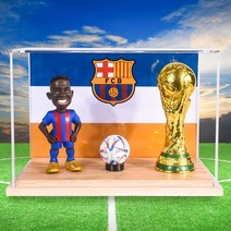 음바페 피규어 축구 카타르 월드컵 주변 메시 네이마르 마라도나 그리즈만 수아레즈 트로피 결승, 안수파티 12cm(디스플레이 박스/트로피 포함