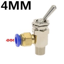 에어 면취기 모따기 공기 공압 기계 밸브 TAC2-3V 배기 2 위치 3 방향 M5 암 1/8 수나사 토글 w 피팅, 02 TAC2-3V -PC4MM