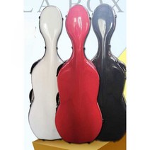 휴대용 유리 섬유 첼로 하드 수납 보관 케이스 가방, 실버