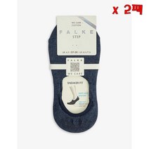 FALKE Step cotton blend socks 6127 Navy Mel EUR 41 42 팔케 스텝 코튼 블렌드 양말 6127 네이비 멜 41-42사이즈 2팩