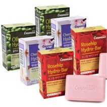 컨센서스 하이드로바 세안비누 100g x6개 [올리브 로즈힙 체리블로썸 중 택1], 03_체리블로썸 x 6, 상세설명 참조
