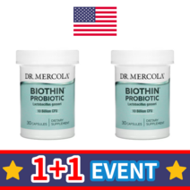 [1+1] 닥터머콜라 BNR17 유산균 프로바이오틱스 가세리 100억 CFU 30캡슐 Lactobacillus gasseri, 2개, 30정