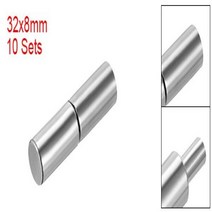 대문 힌지 용접 원통형 제거 도어 샤프트 경첩 32x837x 953x16mm 홈 게이트 창 부품 수암 강철 핀 10 세트, 1.32 x 8 mm