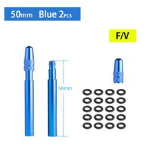 도로 자전거 위한 다채로운 관 Presta 벨브 연장 증량제 50/60mm, 08 50mm Blue 2pcs F1
