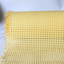 라탄케인 바구니 라탄 원단 40cm PE 플라스틱 등나무 웨빙 롤 지팡이 고리 버들 시트 의자 테이블 가구 수, 01 yellow_05 40x70cm