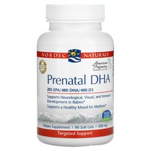 노르딕 내추럴스 Prenatal DHA 240 mg 소프트젤 90 정, One Color, One Size
