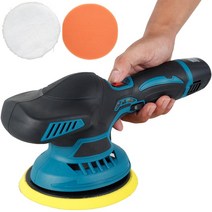 차량광택기 폴리셔 무선 연마기 휴대용 자동차 12V 배터리 전원 전기 연마 기계 6 속도 조절 차량 왁싱 도구 핸드헬드 포터블 코드리스 광택기, [01] without Battery, [01] EU