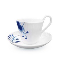 [로얄코펜하겐] 블루 플루티드 메가 하이핸들 커피잔&소서 250ml, 상세 설명 참조