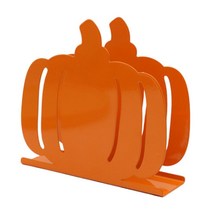 귀여운 냅킨 홀더 독립형 철 탁상용 티슈 디스펜서 랙 주최자 실내 옥외용 식탁 커피 숍 홈 칵테일, 130mmx40mmx125mm, 호박