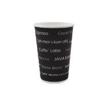 테이크아웃 종이컵 블랙영문 390ml, 50개입, 4개