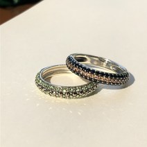 코스모 원석 반지 Cosmo Gemstone Ring (925 silver x gemstone: 페리도트 블랙스피넬 실버반지 은반지 빈티지반지 포인트반지 레이어드반지)