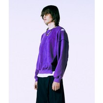 국내 아디다스 정품 오디너리 피플 REWORK 시리즈 가먼트워싱 스웻 퍼플 가먼트 워싱 스웨트