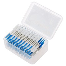 1 세트 20/40/120/200pcs 더블 치실 헤드 위생 실리콘 치간 브러시 이, 04 200pcs