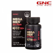 [GNC] 메가맨 멀티비타민 50+ 60정 (30일분), 단품, 단품