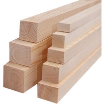 폼 다루끼 구조목 용골 사각형 천장 기둥 로그 스트립, 가는 소나무 6cmX6cm 길이 40cm 4개