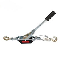 수동윈치 와이어 전동 견인 2T 2m 와이어 로프 수동 텐셔너 더블 후크 윈치 자동차화물용, 01 2T