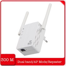 300Mbps 무선 와이파이 AP 리피터 듀얼 외부 안테나 증폭기 랜 이더넷 와이파이 신호 부스터 장거리 와이파이 어댑터, [1] EU Plug, 01 EU Plug