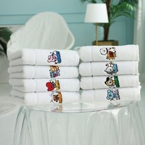 제이트리BT21 코믹팝 뱃지 세면타올 180g 수건 기념품 캐릭터 고급 답례품 행사용+jaytreㄷ, 선택_코야