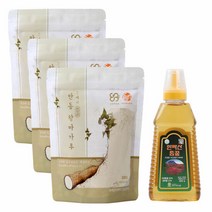 굿데이 안동 참마가루 300g 3개+한라산 참꿀 600g, 단품, 단품