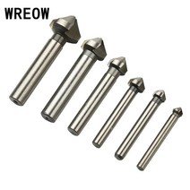 WEROW-금속 가공 밀링 커터 공구 3 날 모따기 원형 손잡이 90 도 베벨 블레이드 목재 드릴 비트 B F5, 01 80mm