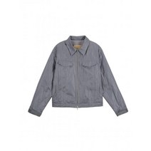 마땡킴 STITCH DETAILED TRUCKER JUMPER IN GREY MK2311JP003M0GY