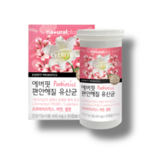 에버핏 편안한 유산균 450mg 30캡슐x1 (1달분) 프로바이오틱스 아연 셀렌