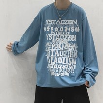 긴팔 티셔츠 남자 가을 패션 브랜드 스트리트 힙합 느슨한 모든 일치 의류 봄 가을 Ins 패션 내부 기본 스웨터