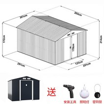 조립식주택 전원주택 농막 세컨하우스 이동 식 방음부스 창고, 3x3 헤링본