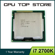 I7-8700K 인텔코어 i7 2700K 3.5GHz 쿼드코어 LGA 1155 CPU 프로세서 SR0DG, 한개옵션0