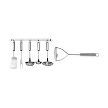 WMF 1871529990 국자 슬롯 스푼 세트 전문가 플러스 6 피스, Bundle with potato masher