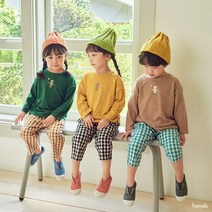 [유니키즈] 꼬마곰 상하복 세트 유아동 키즈 여아 남아 긴팔 티셔츠 면바지 등원룩 하나비