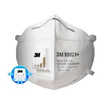 3M 산업용 방진마스크 9502V+ 개별포장 1매, 단품