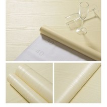 우드 그레인 방수 비닐 벽 스티커 5M10M 가정 장식 가구 자체 접착 PVC 벽지 부엌 캐비닛 문 스티커, CHINA, 40cmX5m, Beige