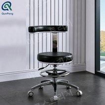 진찰 진료 병원 의자 미용 원형 스툴 보조, 검은의사의의자플러스