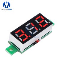 LED 광고판 전광판 차량 휴대용 미니 간판 028 인치 DC 0100V 적색 전압계 디지털 디스플레이 전압 전압계12V 24V Diy 키트 전자 PCB 보 267EA 2, 단일옵션