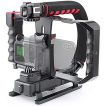 Zeadio 트리플 액세서리 슈 핸드헬드 안정기 스마트폰 비디오 리그 Canon Nikon Sony Panasonic Pentax Olympus DSLR 카메라 캠코더 및 스마트폰용 비디오 액션 핸드그립 그립-36312, 1. 기본 버전