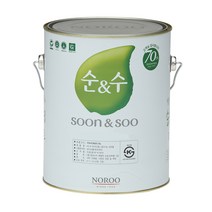 노루 순수100 4L 수성 내부 친환경 DIY 페인트 벽지, 옐로우2, 1개