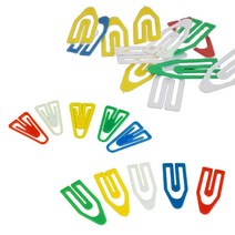 대용량 클립 컬러 페이퍼 문서 미니 사무용 플라스틱 디자인클립 귀여운클립, 1. (소)