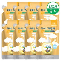[라이온코리아] 아이깨끗해 핸드워시 200ml 리필 x 8개, 상세설명 참조, 1.레몬 리필 200ml x 8개