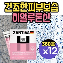 물에 타 먹는 히알루론산 수분 콜라겐 보충제 가수분해콜라겐 비타민B2 분말 직구 스틱 먹는수분식약처인증 식약청 하일루론산 하이알 히아 루론산 히알루산 어린 어류 피쉬 콜라겐 독일산, 12박스