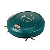 THE WAROOM SHOP Hardfloor를 위한 1200mAh 조용한 청소 강한 흡입 청소하는 무선 로봇, 플라스틱 및 전자 부품, 초록