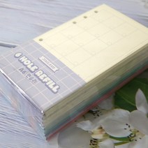 A6 6공다이어리 속지 리필세트