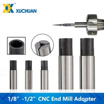 콜렛척 엔드 밀링 커터 용 1pc 어댑터 cnc 선반 도구 카바이드 엔드 밀 조각 비트, 협력사, 12.7mm  6mm