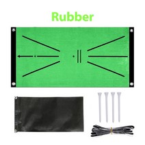 골프연습매트 스윙 실내 어프로치 훈련 타격 공 추적 경로 패드 가정용 실내용, 3.Style C Rubber