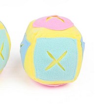 버디부버디볼 포근한 공 개 퍼즐 장난감 증가 느린 분배 피더 애완 동물 고양이 훈련 게임 먹이 음식 지능, yellow+15cm